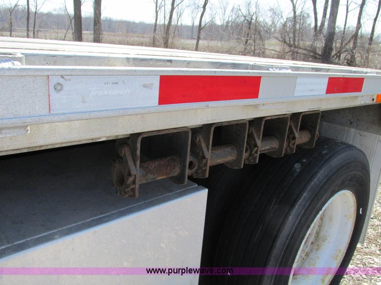 image for item F4494 2009 Transcraft 48' spread axle flat bed trailer