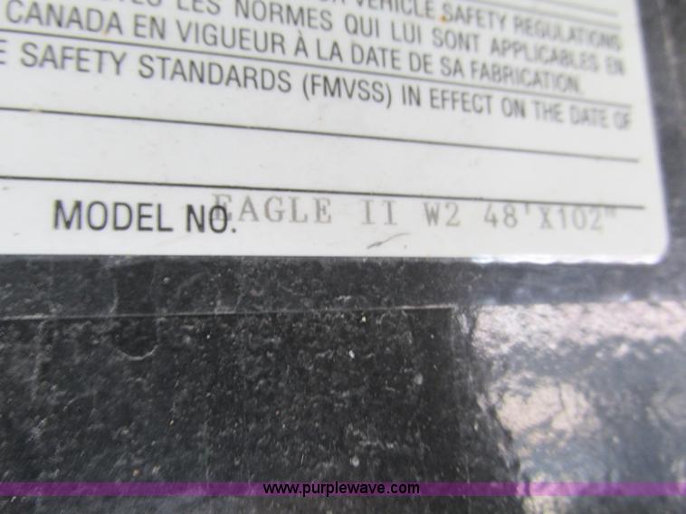 image for item F4494 2009 Transcraft 48' spread axle flat bed trailer