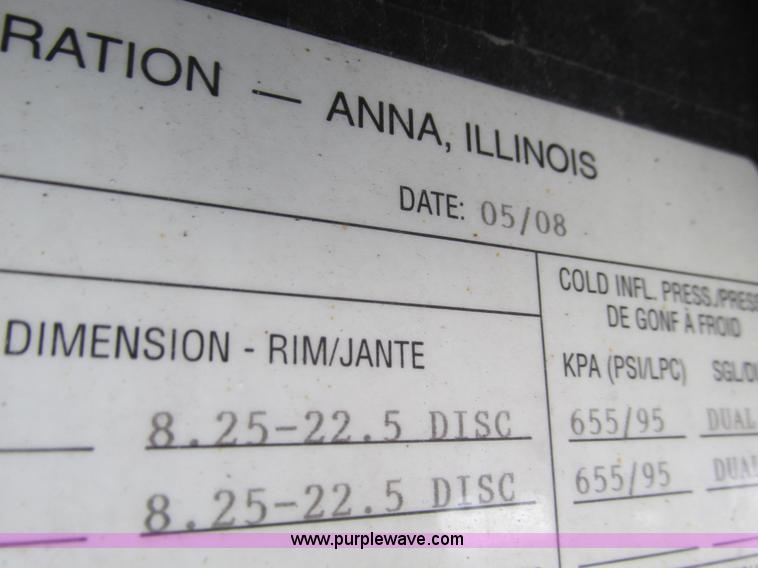 image for item F4494 2009 Transcraft 48' spread axle flat bed trailer