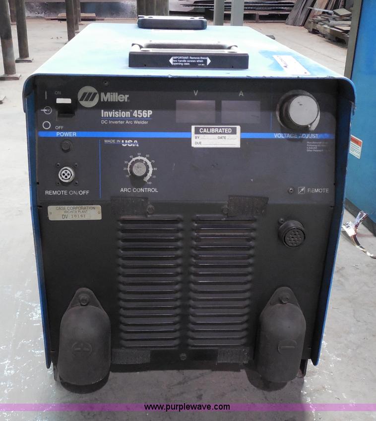 image for item AG9518 Miller Invision 456P DC inverter arc welder