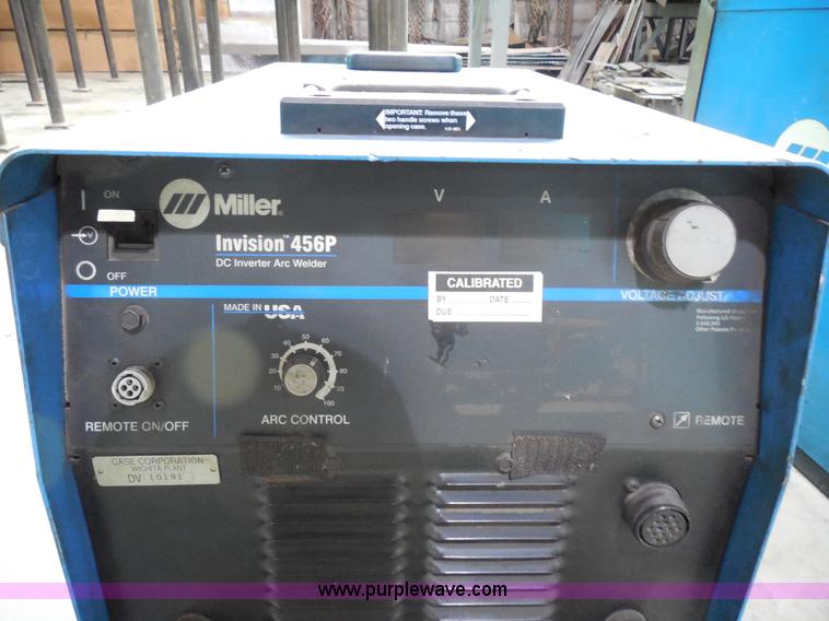 image for item AG9518 Miller Invision 456P DC inverter arc welder