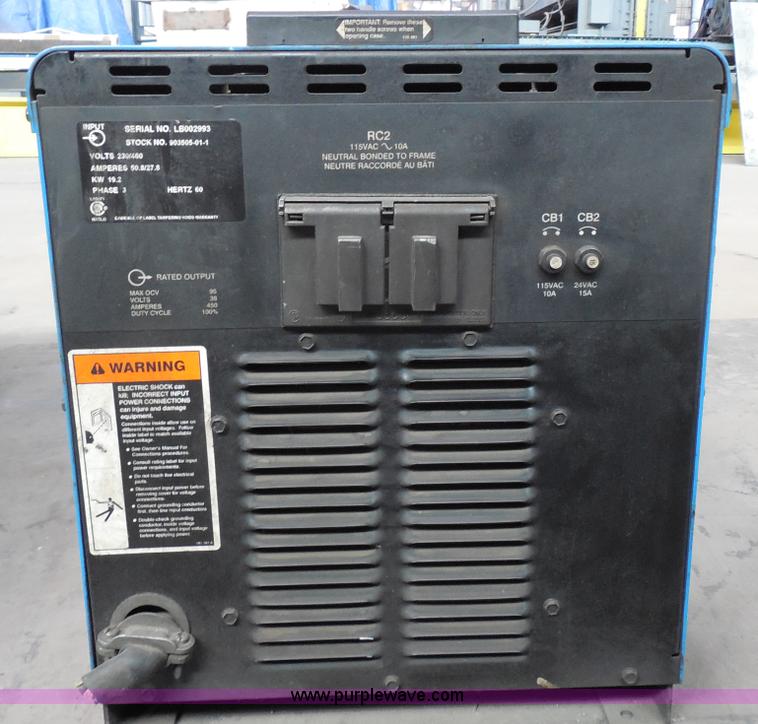image for item AG9518 Miller Invision 456P DC inverter arc welder