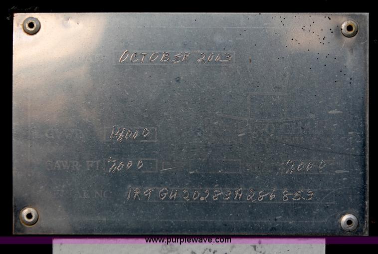 image for item F2951 2003 Rocking Chair gooseneck trailer