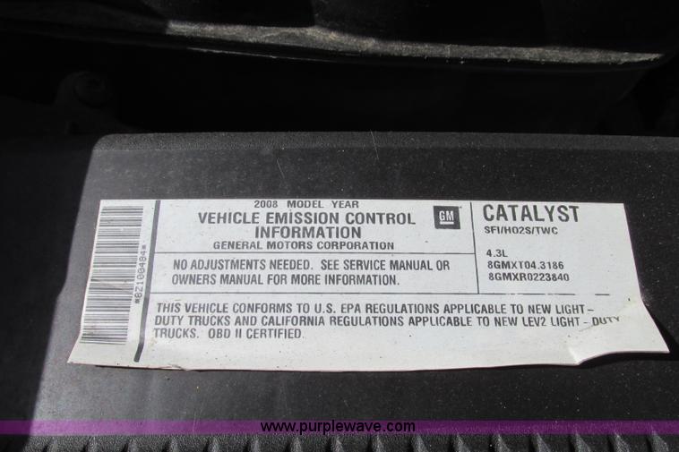 image for item F4774 2008 Chevrolet Silverado 1500 pickup truck