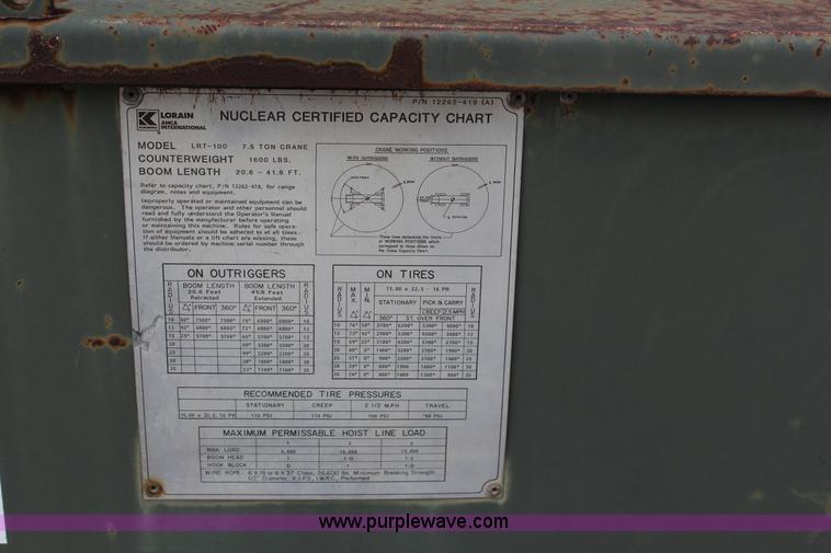 image for item G5317 1984 Koehring wheel mounted crane