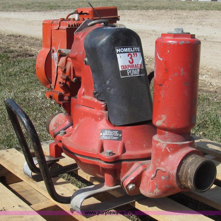 image for item O9163 Homelite 3" diaphragm pump