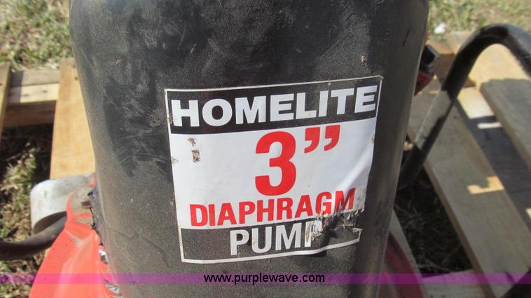 image for item O9163 Homelite 3" diaphragm pump