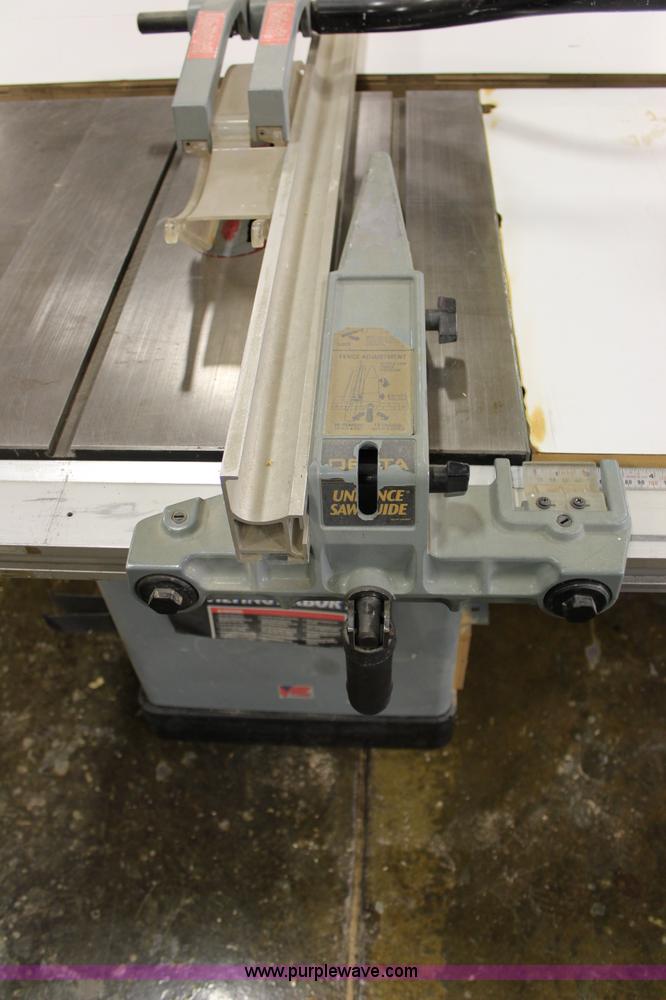 image for item V9728 Delta unisaw 10" tilting arbor saw