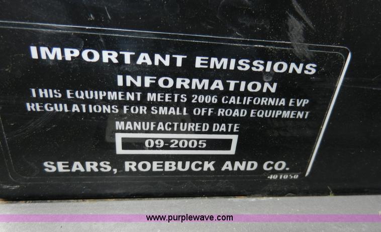 image for item X9609 Sears Craftsman LT2000 lawn mower