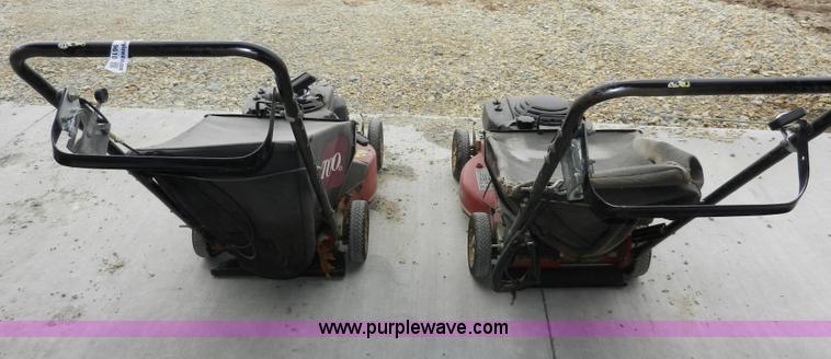 image for item X9610 (2) Toro commercial push mowers