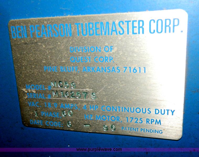 image for item Y9372 Ben Pearson MC59 tube master