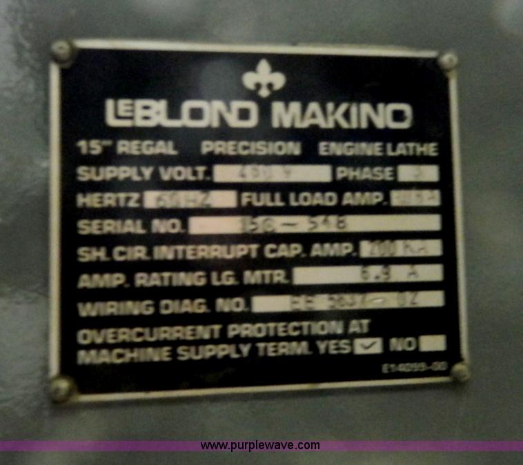 image for item Y9408 LeBlond Makino precision lathe