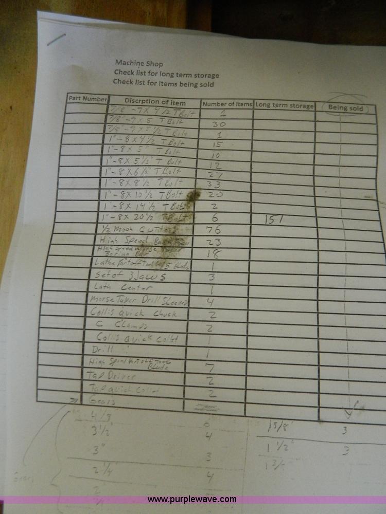 image for item Y9457 Assorted cutters and twist reamers