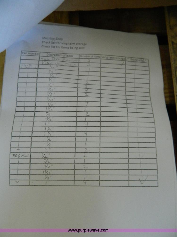 image for item Y9457 Assorted cutters and twist reamers