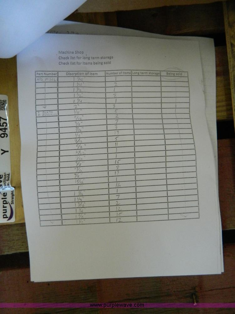 image for item Y9457 Assorted cutters and twist reamers