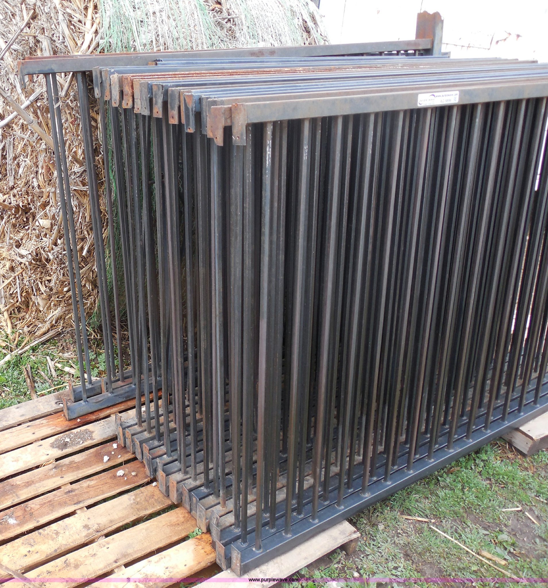 Wrought iron fence panels in Colwich, KS Item AG9896 sold Purple Wave