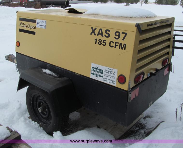 image for item G2539 2007 Atlas Copco XAS97 air compressor