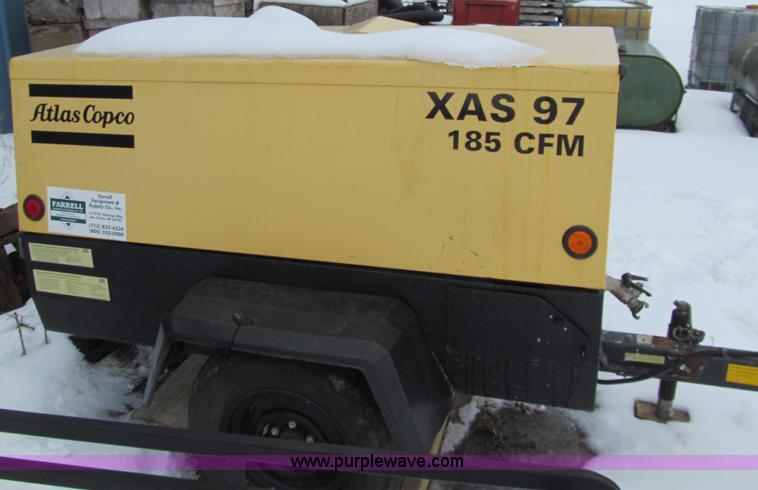 image for item G2539 2007 Atlas Copco XAS97 air compressor
