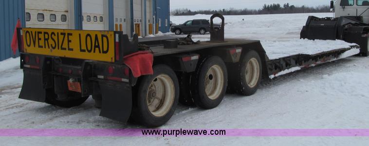 image for item G2575 1996 Etnyre triple axle lowboy trailer