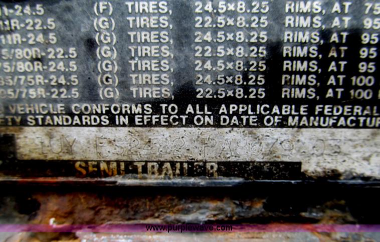 image for item G2576 1993 Utility flatbed trailer