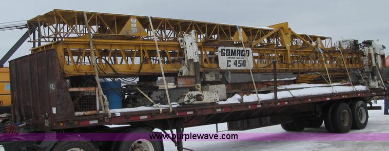 image for item G2582 Gomaco C450 bridge deck finisher and trailer