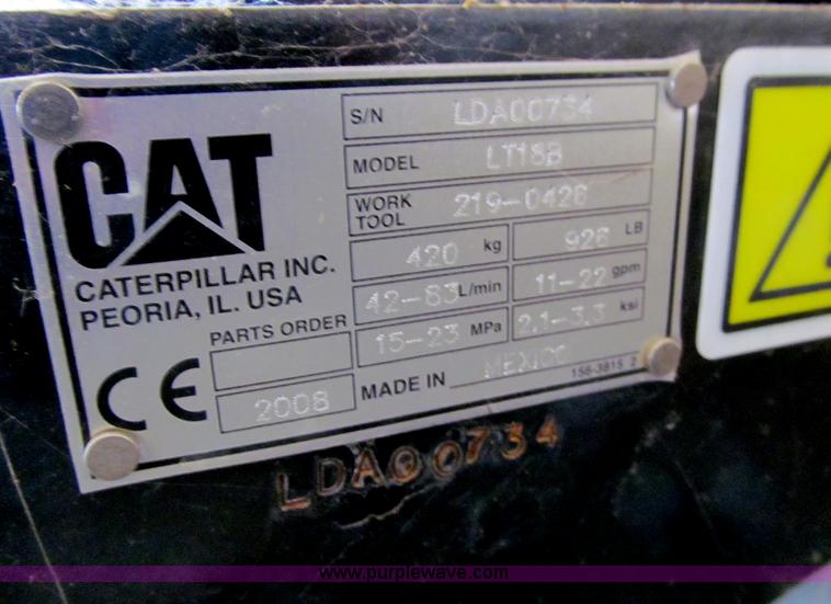 image for item D7239 Caterpillar LT18B tiller