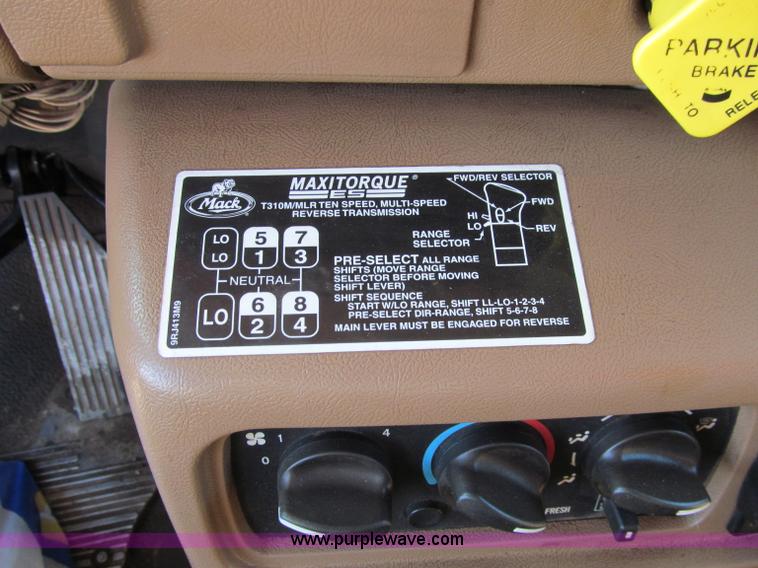 image for item D7244 2007 Mack CT713 Granite tandem axle dump truck