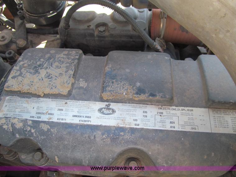 image for item D7244 2007 Mack CT713 Granite tandem axle dump truck