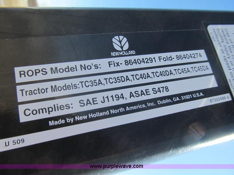 image for item D7245 2006 New Holland TC45A MFWD tractor
