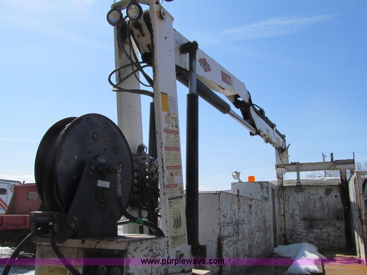 image for item D7250 2003 Freightliner FL80 Crew Cab tandem axle boom truck