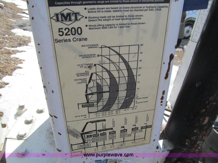 image for item D7250 2003 Freightliner FL80 Crew Cab tandem axle boom truck