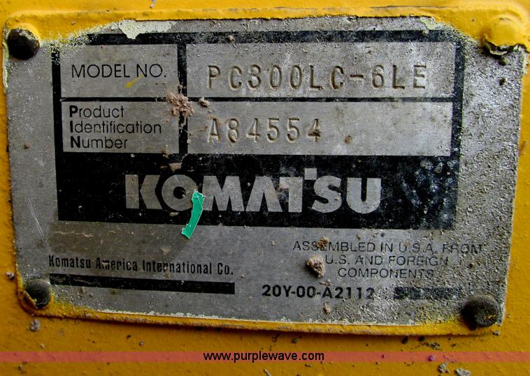 image for item E5020 2000 Komatsu PC300LC-6LE excavator