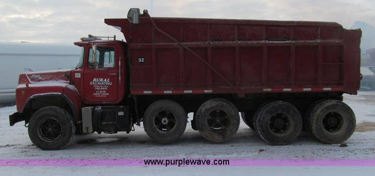 image for item F5951 1994 Mack RB688S quad axle dump truck