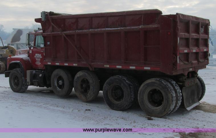 image for item F5951 1994 Mack RB688S quad axle dump truck