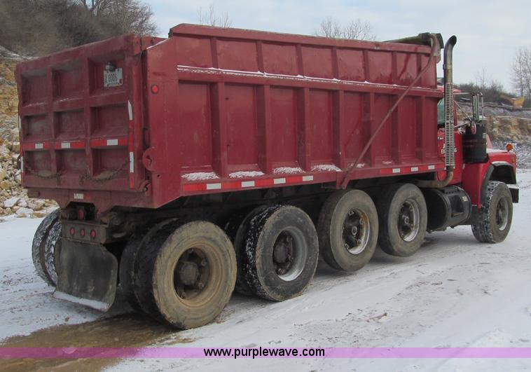 image for item F5951 1994 Mack RB688S quad axle dump truck
