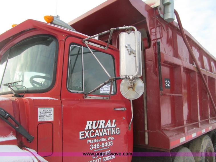 image for item F5951 1994 Mack RB688S quad axle dump truck