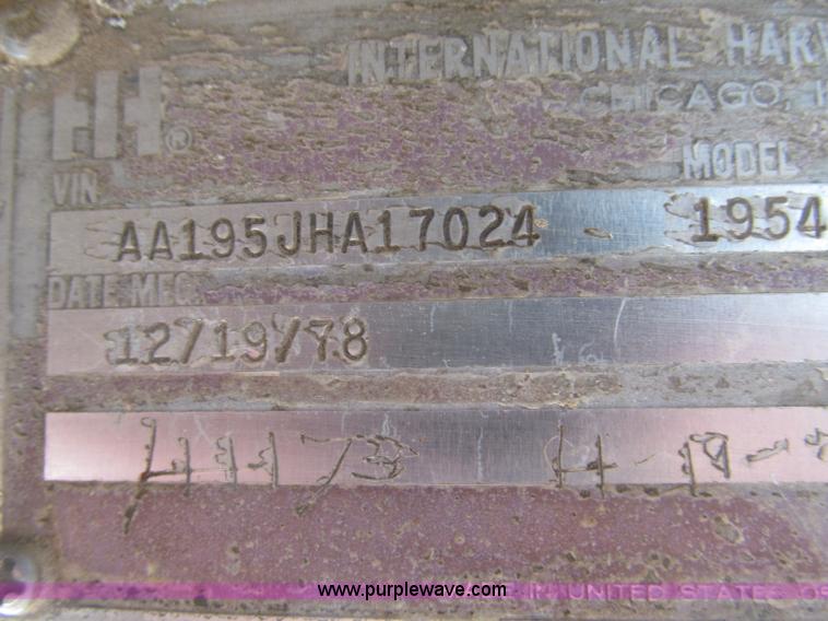 image for item F5952 1979 International 1954 dump truck