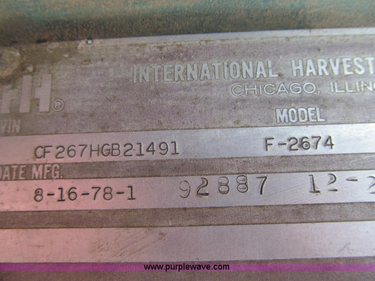 image for item F5953 1978 International F2674 quad axle dump truck