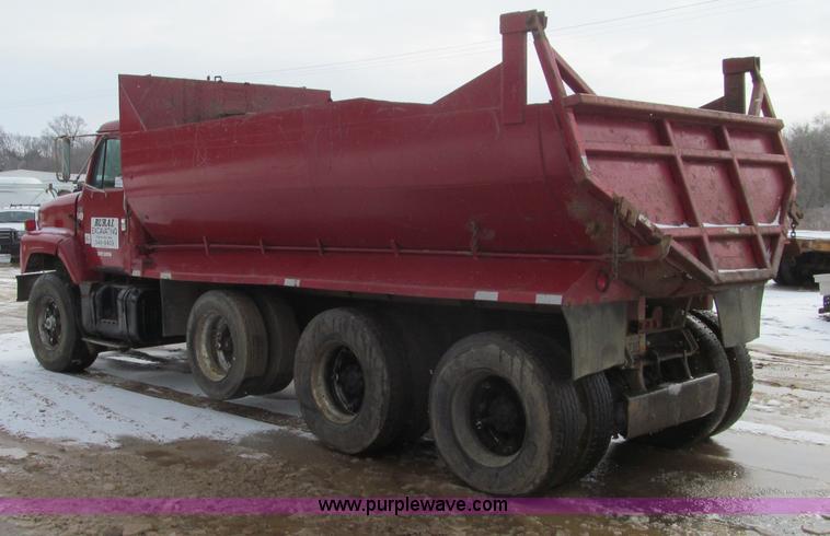 image for item F5954 1984 International F2674 tri axle dump truck