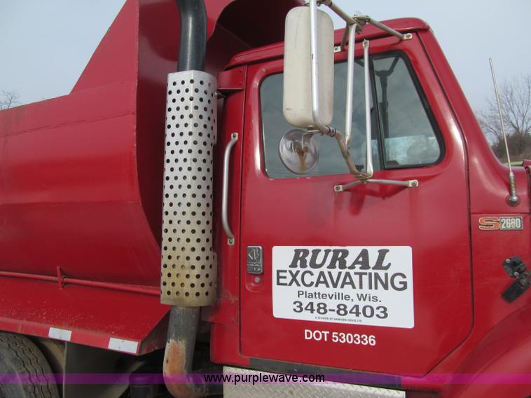 image for item F5954 1984 International F2674 tri axle dump truck