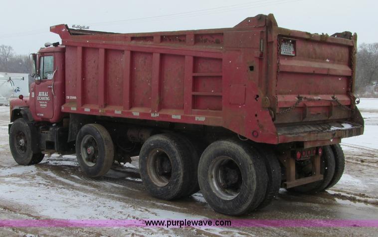 image for item F5958 1980 Mack DM686 tri axle dump truck