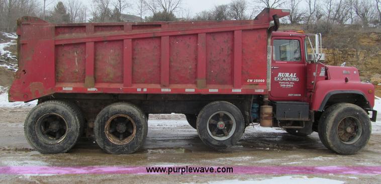 image for item F5958 1980 Mack DM686 tri axle dump truck