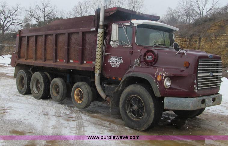 image for item F5960 1986 Ford 9000 quad axle dump truck