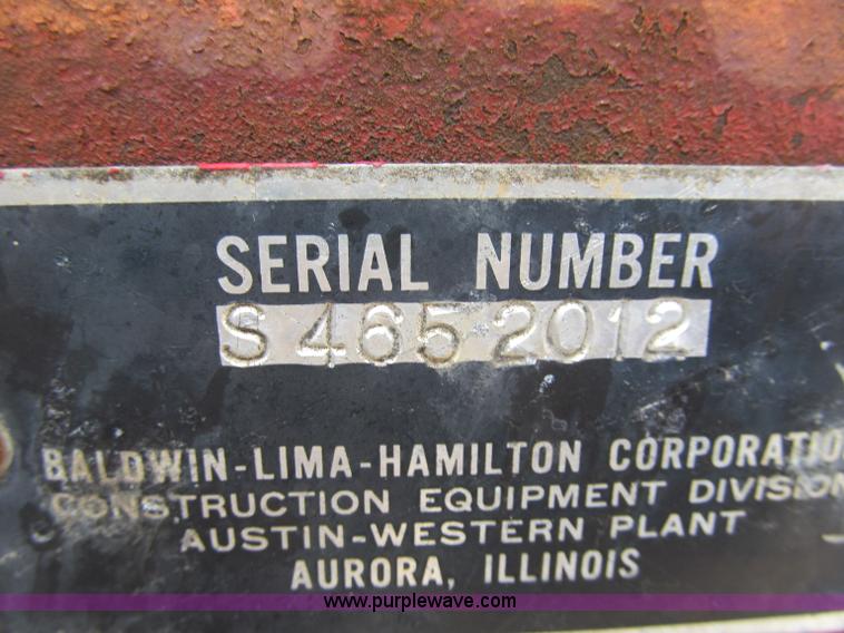 image for item F5966 Austin Western motor grader