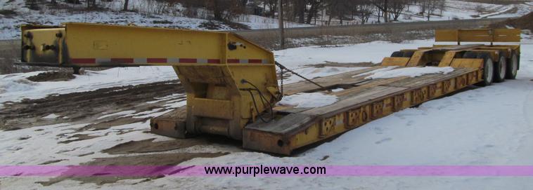 image for item F5972 1991 Rogers triple axle lowboy trailer