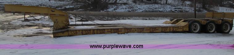 image for item F5972 1991 Rogers triple axle lowboy trailer