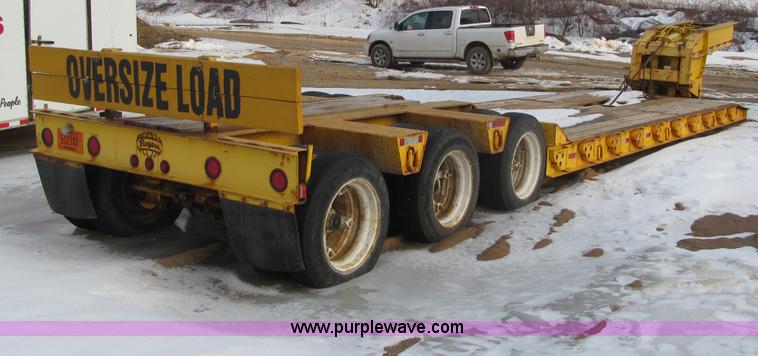 image for item F5972 1991 Rogers triple axle lowboy trailer