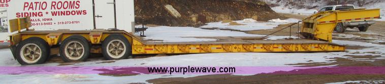 image for item F5972 1991 Rogers triple axle lowboy trailer