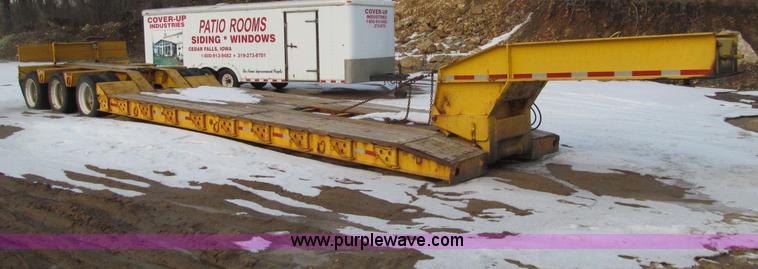 image for item F5972 1991 Rogers triple axle lowboy trailer