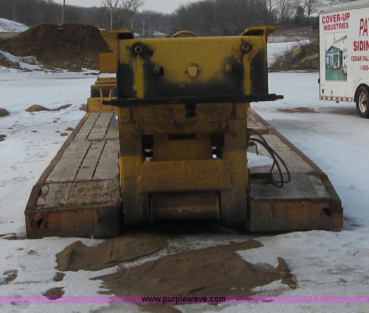 image for item F5972 1991 Rogers triple axle lowboy trailer